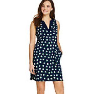 Draper James x Lands' End Cotton Jersey Sleeveless Swim Cover-up Dress size S